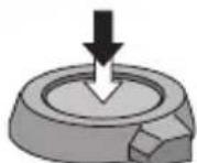 PANASONIC Lumix DMC-LC1PP - Press the shutter button halfway. - 2