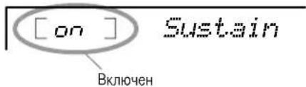 [on] Sustain Включен
