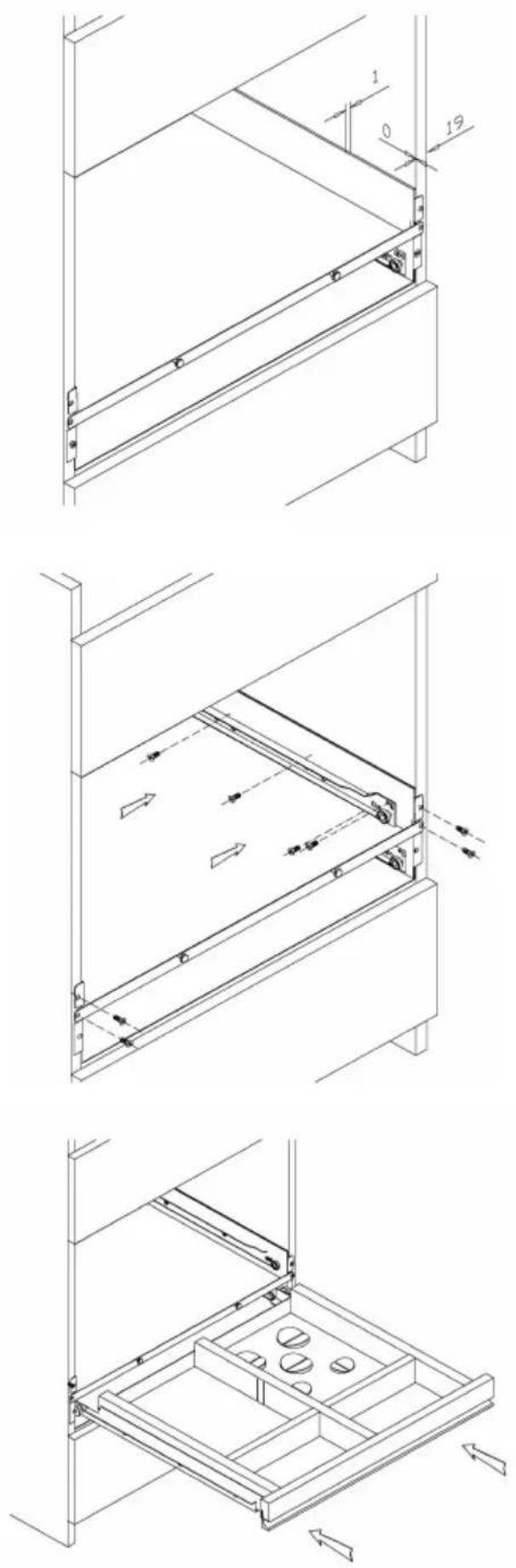 AEG PE 8039M - COMPONENTS FOR INSTALLING THE DRAWER - 8