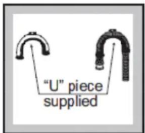 "U" piece supplied