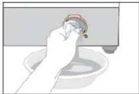 BOMANN WA 5710 - Cleaning the Drain Pump Filter, Remove Foreign Bodies - 3