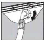 BOMANN WA 5710 - Install the Water Inlet Hose (Cold Water) - 1