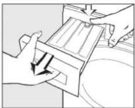 BOMANN WA 5710 - Cleaning the detergent drawer and drawer housing - 1