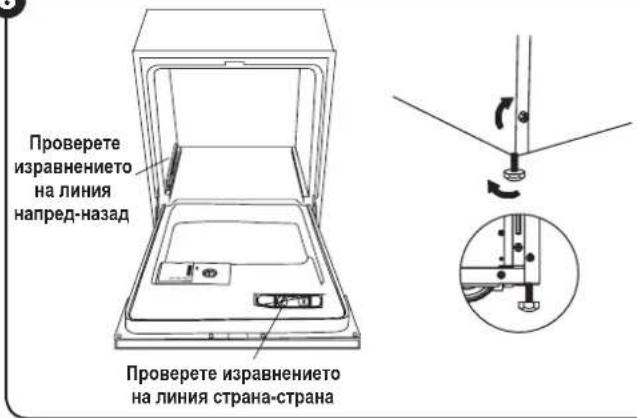 Проверете изравнението на линия напред-назад Проверете изравнението на линия страна-страна