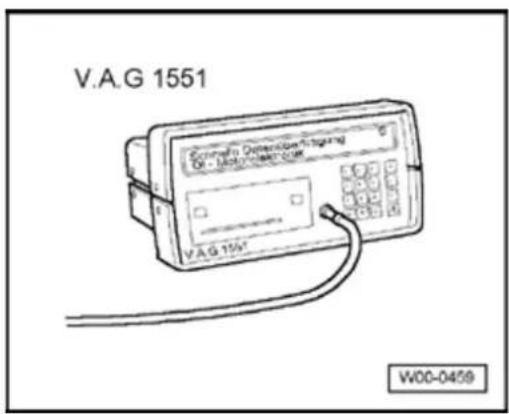 V.A.G 1551 Control Panel Detection/Regulator Dr. Motorless-Load V.A.G 1551 W00-0459