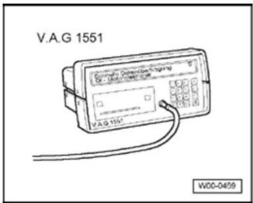 V.A.G 1551 Community Detection & Lighting Dr. Motor-class code V.A.G 1551 W00-0459