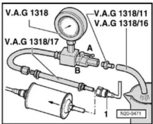 V.A.G 1318 V.A.G 1318/11 V.A.G 1318/16 V.A.G 1318/17 A B 1 N20-0471