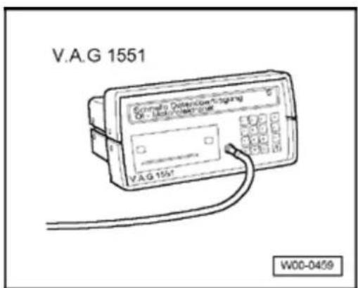 V.A.G 1551 Modela Ostenzübergung De Lussoelectrons V.A.G 1551 W00-0459