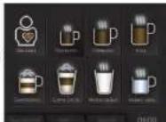 KRUPS EA 900030 - - Stiskněte tlačítko "Cappucino" na dotykovém displeji. - 1