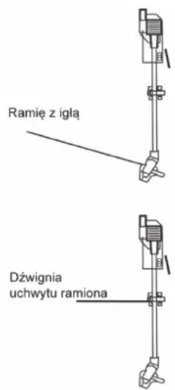 Ramię z igłą Dźwignia uchwytu ramiona