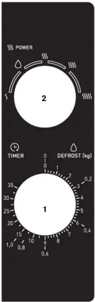 POWER 2 TIMER DEFROST (kg) 1