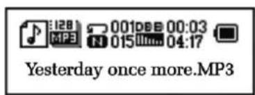 128 001DBB 00:03 MP3 N 015mm 04:17 Yesterday once more.MP3
