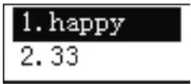 1.happy 2.33