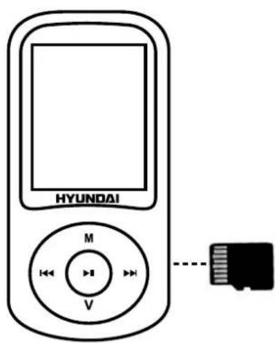 HYUNDAI MPC 401 - WKŁADANIE I WYJMOWANIE KARTY MICRO SD - 1