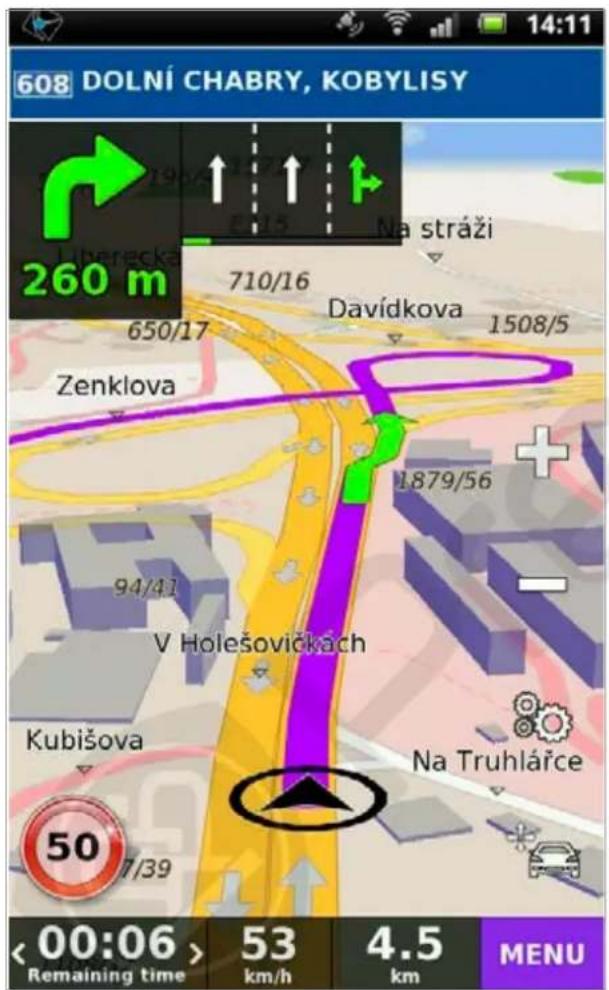 608 DOLNÍ CHABRY, KOBYLISY 260 m 710/16 Na stráži Davídkova 1508/5 650/17 Zenklova 1879/56 V Holešovičkách Kubišova Na Truhlářce 50 7/39 < 00:06 > 53 km/h 4.5 km Remaining time MENU