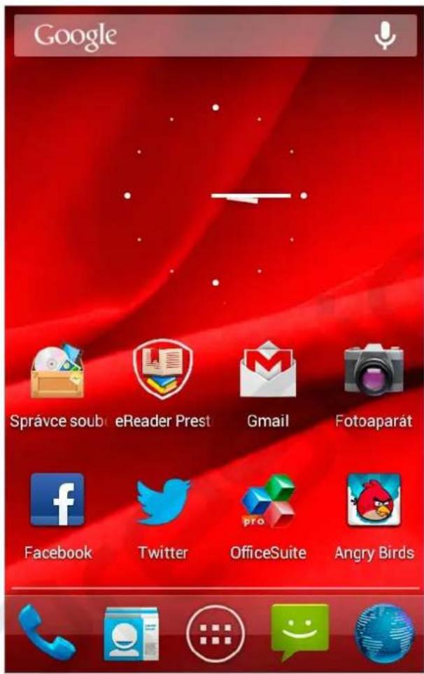 Google Správce soub eReader Prest Gmail Fotoaparát Facebook Twitter OfficeSuite Angry Birds