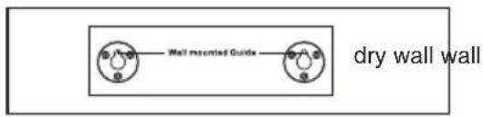 Wall mounted Guide dry wall wall