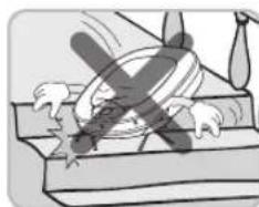 Illustration of a mechanical device with a hammer and fulcrum, no visible text or symbols.
