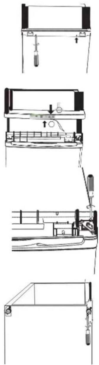 GORENJE F4151CW - Смяна на посоката на отваряне на вратата - 1