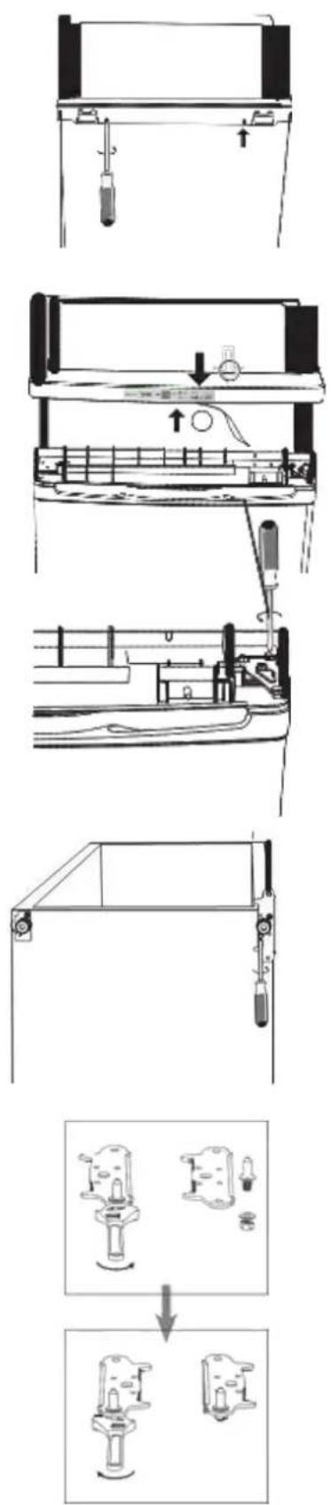GORENJE F4151CW - Zmiana kierunku otwierania drzwi - 1