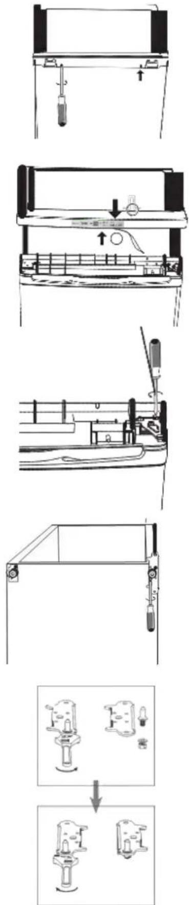 GORENJE F4151CW - Spreminjanje smeri odpiranja vrat - 1