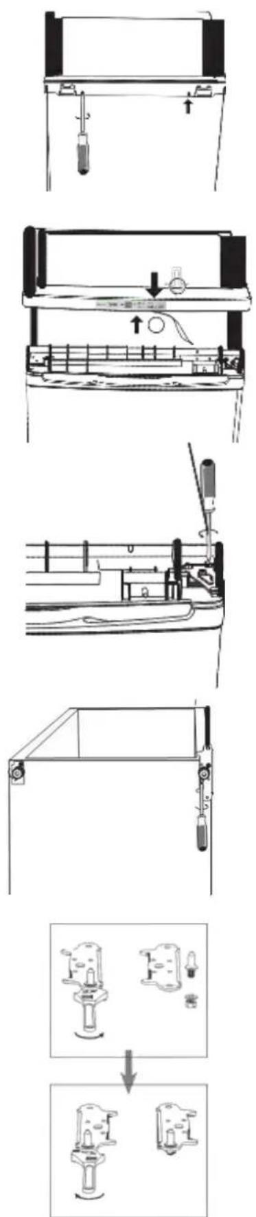 GORENJE F4151CW - Az ajtónyitás irányának megváltoztatása - 1