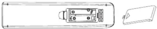 Trevi DVBX 2716 CI - Insert Batteries into the Remote Control - 1