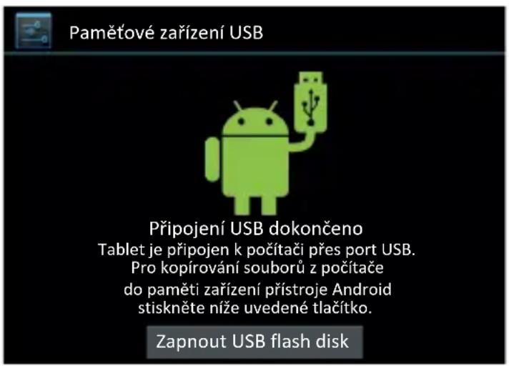 Texet TM-9768HD - Připojení tabletu v režimu USB flash disku - 1