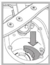 Labeled diagram of a refrigerator interior with numbered components for identification