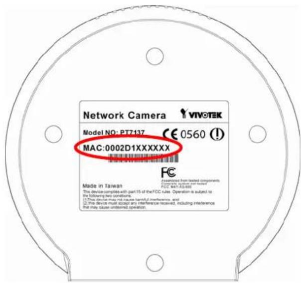 Network Camera VIVOTEK Model NO: PT7137 CE 0560 MAC:0002D1XXXXXX FC Made in Taiwan This device complies with part 15 of the FCC rules. Operation is subject to the following two conditions: (1) This device may not reduce harmful interference, and (2) This device must accept any interference received, including interference that may cause unsteered operation