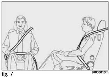 FIAT Stilo (2012) - GENERAL INSTRUCTIONS FOR USING THE SEAT BELTS - 1