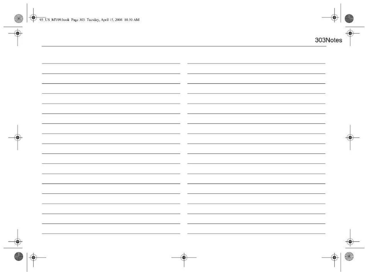 93_US_MY09.book Page 303 Tuesday, April 15, 2008 10:30 AM 303Notes