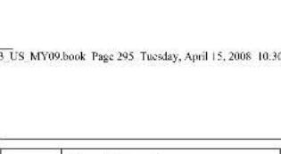 US MY09.book Page 295 Tuesday, April 15, 2008 10.30