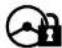 SAAB 9-3 (2014) - Steering wheel lock - 1