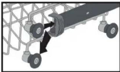 VESTEL BMH-L406 W - Top basket height adjustment - 2