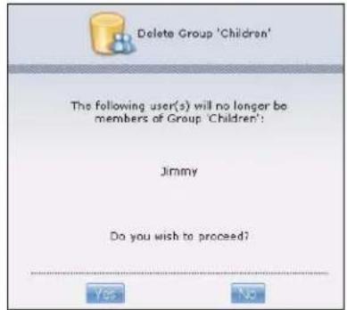 ZYXEL NSA210-1T - The Groups Screen - 3