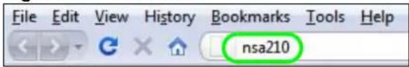 File Edit View History Bookmarks Tools Help nsa210