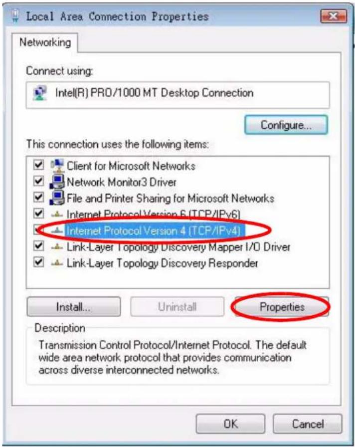 Local Area Connection Properties Networking Connect using: Intel(R) PRO/1000 MT Desktop Connection Configure... This connection uses the following items: Client for Microsoft Networks Network Monitor3 Driver File and Printer Sharing for Microsoft Networks Internet Protocol Version 6 (TCP/IPv6) Internet Protocol Version 4 (TCP/IPv4) Link-Layer Topology Discovery Mapper I/O Driver Link-Layer Topology Discovery Responder Install... Uninstall Properties Description Transmission Control Protocol/Internet Protocol. The default wide area network protocol that provides communication across diverse interconnected networks. OK Cancel