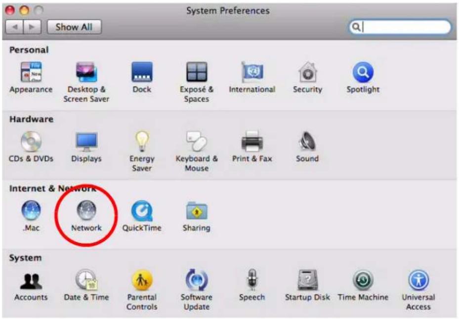 System Preferences Show All Personal Appearance Desktop & Screen Saver Dock Exposé & Spaces International Security Spotlight Hardware CDs & DVDs Displays Energy Saver Keyboard & Mouse Print & Fax Sound Internet & Network .Mac Network QuickTime Sharing System Accounts Date & Time Parental Controls Software Update Speech Startup Disk Time Machine Universal Access