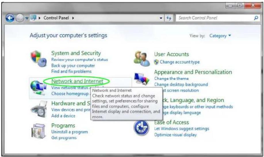 Adjust your computer's settings View by: Category System and Security Review your computer's status Back up your computer Find and fix problems User Accounts Change account type Appearance and Personalization Change the theme Change desktop background View network status Choose homegroup Network and Internet Check network status and change settings, set preferences for sharing files and computers, configure Internet display and connection, and more. Hardware and S View devices and print Add a device Programs Uninstall a program Get programs Ease of Access Let Windows suggest settings Optimize visual display