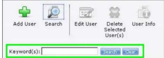 ZYXEL NSA210-1T - The Users Screen - 2