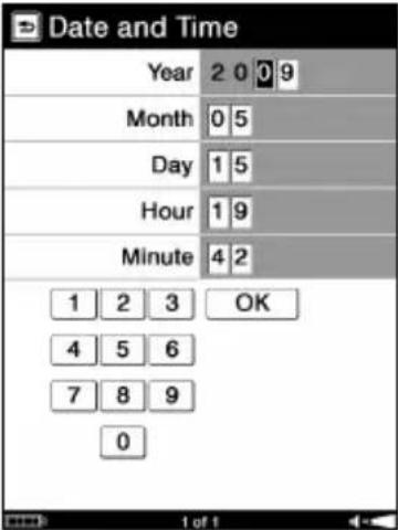 SONY PRS-600SC - Settings menu items - 1