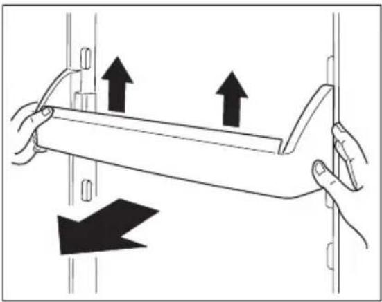 AEG S-86348-KG1 - Positioning the door shelves - 2