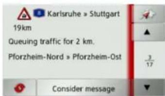 Karlsruhe » Stuttgart 19km Queuing traffic for 2 km. Pforzheim-Nord » Pforzheim-Ost Consider message