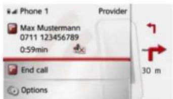 Phone 1 Provider Max Mustermann 0711 123456789 0:59min End call Options 30 m