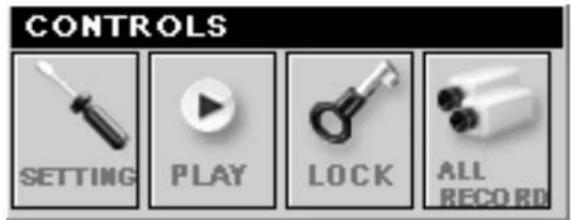 CONTROLS SETTING PLAY LOCK ALL RECORD