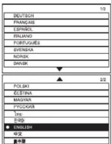 1/2 DEUTSCH FRANÇAIS ESPAÑOL ITALIANO PORTUGUES SVENSKA NORSK DANSK 2/2 POLSKI ČEŠTINA MAGYAR FYCCKIVI Jini BARD ● ENGLISH 中文 最小值