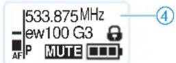 SENNHEISER SK 100 G3-G - Switching the bodypack transmitter on/off - 8