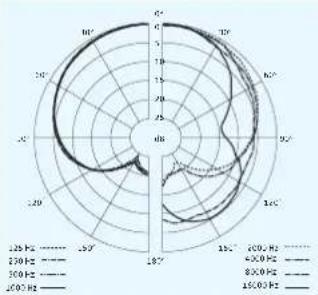 SENNHEISER SK 300 G3-G - Polar diagrams and frequency response curves of the microphones - 1