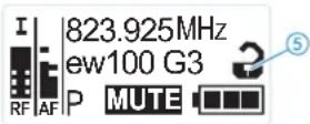 SENNHEISER EK 100 G3-G - Deactivating the lock mode temporarily - 4
